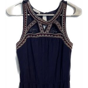 Maurices Womens Size Large Sleeveless Dress Navy Above knee